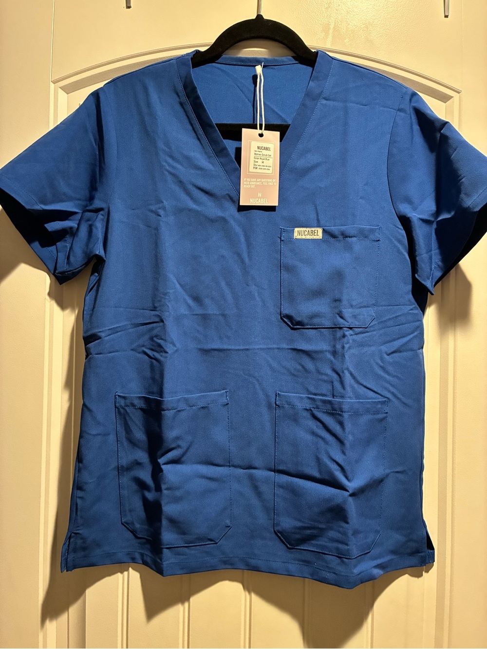 Women’s Royal Blue V-Neck Scrub Top